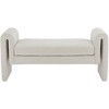 Meridian Furniture,Stylus Boucle Fabric Bench - 3 of 4