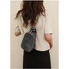 MaseiKar Women Chest Bag Sling Bag, Guitar Strap Small Crossbody PU Leather Satchel Daypack - 2 of 4
