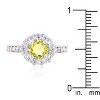 Slickblue Women’s Birthstone Engagement Ring, .88 Ct Round Cut Cubic Zirconia in 6 Colors, Sizes 5-10 - 3 of 4