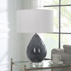 Uttermost Nebula Table Lamp – 26.25"H Black & White Speckled Ceramic Base with Crystal Foot - 3 of 4