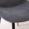 Okak Modern Fabric Dining Chairs Set of 4, Upholstered with Spoon Back & Angled Metal Legs, Kitchen Dining Room Side Chairs - 4 of 4
