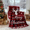 Lomsoe Christmas Throw Blanket, Red Merry Christmas Decorations Winter Warm Flannel Throw Blanket Farmhouse Holiday Xmas Blankets. - 2 of 4