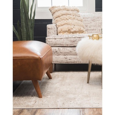 Eliza Collection Neutral Toned 5' x 8' Beige and Light Brown Area Rug