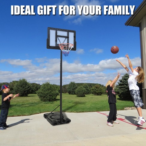 WhizMax Outdoor Basketball Hoop, 4.43-10ft Adjustable, with Enlarged Base and PC Backboard, Customized for Family - image 1 of 4