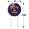 Lipscomb Bison Acrylic Cake Topper Party Decoration for Wedding Anniversary Birthday Graduation - 2 of 4