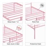 Metal Bed Frame with Headborad & Footboard, Sturdy Metal Platform Bed Frame with Iron-Art Sweet Heart, No Box Spring Needed, Under Bed Storage - 4 of 4