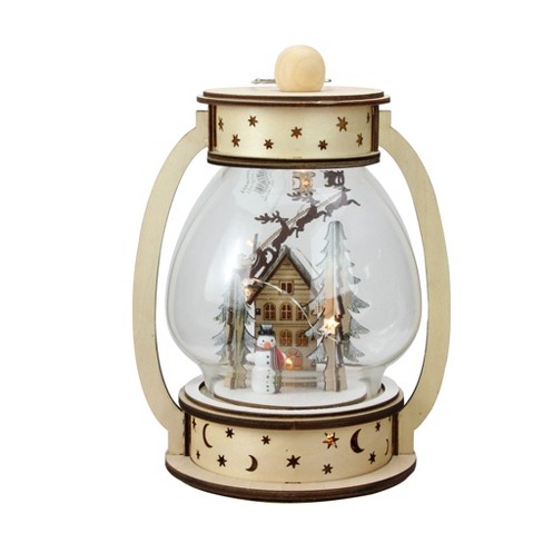 Roman 9 75 Led Woodland Sleigh Christmas Dome Lantern Tabletop