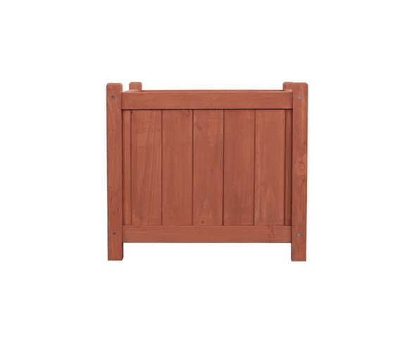 Square Planter Box - Brown - Leisure Season