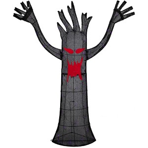 Northlight LED Lighted Terrifying Tree Outdoor Halloween Decoration - 55" - Purple Lights - 1 of 4