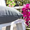 DSVIMOY Support Pillow Outdoor Water Resistant Soft and Cozy for Patio and Indoors, Dark Gray, 17"*17"*10" - 3 of 4