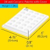 MEEDEN 24-Well Ceramic Watercolor Paint Palette with Cover, Porcelain Mixing Artist Palette 6 by 4-1/2 inch - 2 of 4