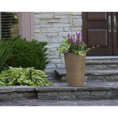 Valencia 10” x 13” Taupe Composite Resin Planter