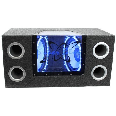 Dual 12 inch store subwoofer bandpass box