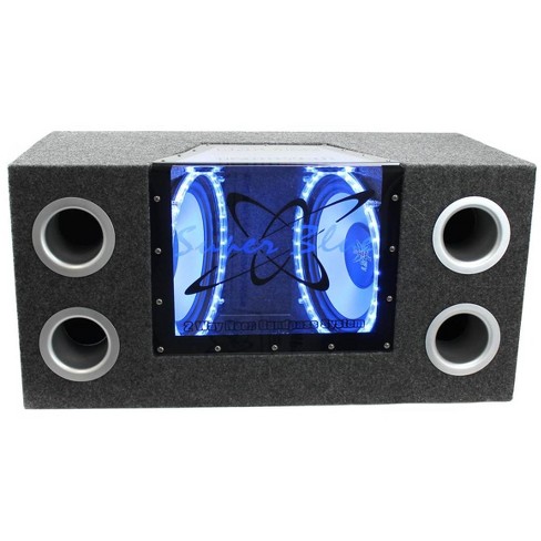 warm zadel Secretaris Pyramid Bnps102 10" 1000w Dual Car Audio Subwoofers W/bandpass Box And Neon  : Target