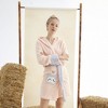 Women’s Junior Girls Animal Hooded Plush Robe with Slippers – 2-Piece Cozy Bathrobe Set - 4 of 4