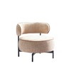 GDFStudio Velie Modern Swivel Accent Chair with Curved Backrest and Metal Legs - 4 of 4