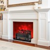 Tangkula 20" Electric Fireplace Log Set Heater with Adjustable Temp Overheating Protection Realistic Pinewood Ember Bed - 2 of 4