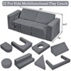 Modular Kids Play Couch, 22Pcs Children Sectional Sofa Imaginative Furniture Play Set, Creative Playroom Furniture for Toddlers - 2 of 2