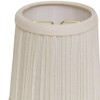 Vynxaria Lampshades: White Slant Hardback Chandelier Shades, 2.5" x 5" x 4", Set of 6 with Flame Clip - 3 of 4