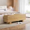 Tribesigns 47.2" Entryway Bench, Wooden End of Bed Bench for Bedroom, Farmhouse Shoe Bench for Hallway, Living Room, Dining Room, Easy Assembly - 4 of 4