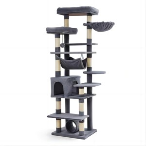 Cat Trees, Cat Towers, Cat Houses, Cat Playgrounds, Large Cat Apartments with Platforms, Tunnels, and Small Houses for Cats to Play and Rest - 1 of 4