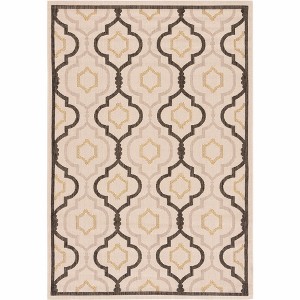 Courtyard Brookstone CY7938 UV & Stain Resistant Non-Shedding Power Loomed Indoor/Outdoor Rugs - Safavieh - 1 of 4