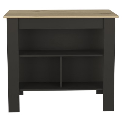 NicBex 40.5Inch Kitchen Island with 3 Shelves