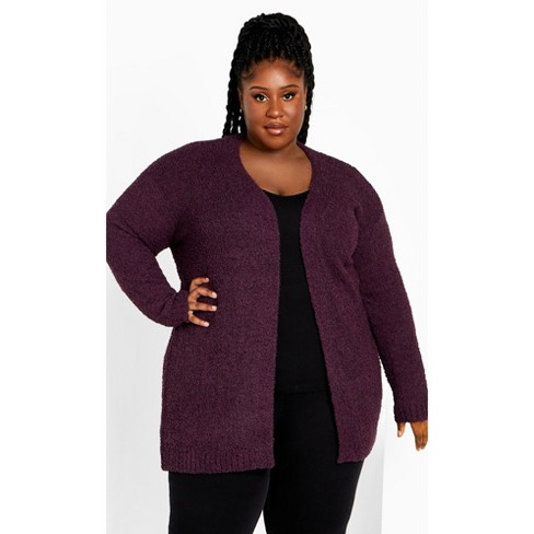 Plus size 2024 fluffy cardigan