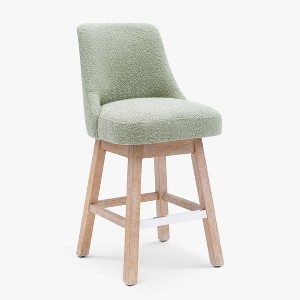WestinTrends 26" Upholstered Swivel Counter Height Bar Stool - 1 of 4