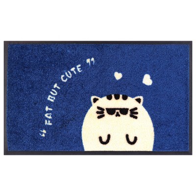 Unique Bargains Natural Rubber Cute Cartoon Pattern Durable Dirt Indoor Outdoor Door Mat