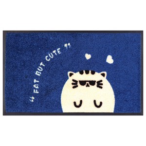 Unique Bargains Natural Rubber Cute Cartoon Pattern Durable Dirt Indoor Outdoor Door Mat - 1 of 4