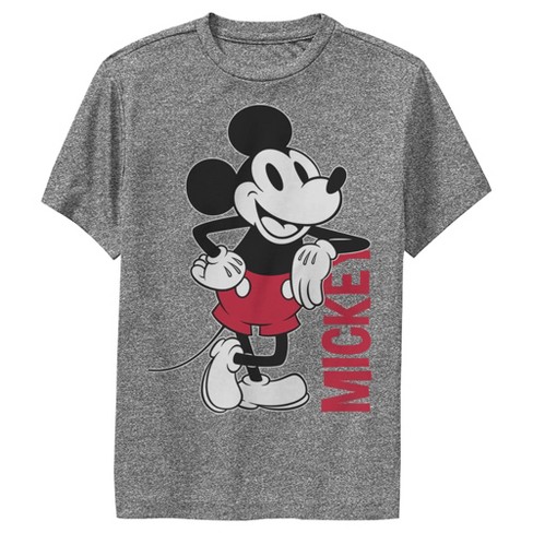 Boy's Disney Mickey Mouse Vintage Lean Performance Tee : Target