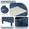 PAGED Rustic Storage Bench with Safety Hinge, Traditional Ottoman with Storage, Multifunctional Wood Entryway Ottoman with Split Cushion - 4 of 4