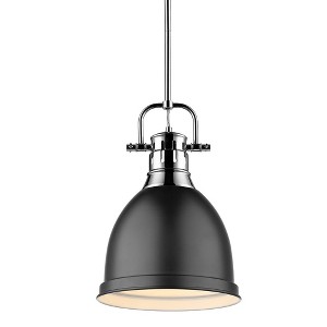 Golden Lighting Duncan Small Pendant with Rod - 1 of 2