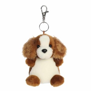 Aurora Mini Lady Spaniel Palm Pals Adorable Clip-On Brown 4" - 1 of 4