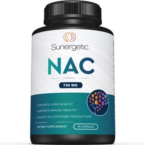 Premium NAC Supplement N-Acetyl Cysteine – 750mg Per Capsule – Supports Liver, Detox Immune, Cellular & Respiratory Health – 90 Capsules - 1 of 3