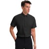 INSPIRE CHIC Men's Short Sleeve Stretch Lightweight Business Solid Formal Button Down Shirts - 2 of 4