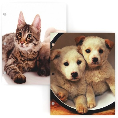94028: Cats & Dogs Themed Folders, Variety Pack (48 Packs)