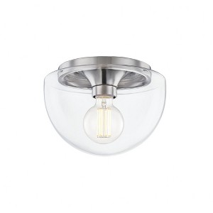Mitzi Grace 1 - Light Flush Mount in  Polished Nickel Clear Glass Shade  Shade - 1 of 1