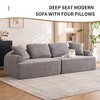 Fabric Full Sponge 4-Seater Combined Sofa with 4 Pillows and Deep Seat Comfort for Living Room - 4 of 4