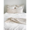 Cozy Cotton White Boucle Fringe Throw White - 3 of 4