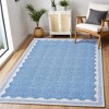 homfan Scalloped Washable Rug w/ Non-Slip Back - Modern Low-Pile Carpet for Living Room, Bedroom - 3 of 4
