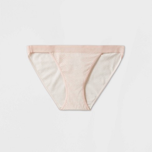 Women S High Cut Bikini Underwear Auden Casual Pink Snake Xl Target