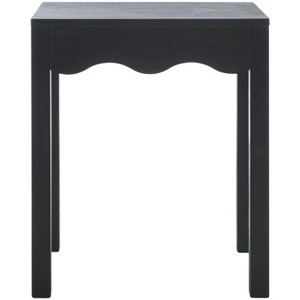 Lilith Square Wave Accent Table - ACC5733B - Matte Black - Safavieh - 1 of 4