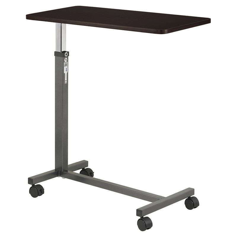 Drive Medical Non Tilt Top Overbed Table, Silver Vein, 1 of 6