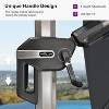 PURPLE LEAF Right-left Tilt Cantilever Umbrella with Base Patio Outdoor Swivel Umbrella with 360-degree Rotation - 3 of 4