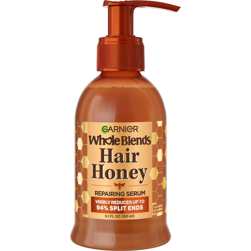 Garnier Whole Blends Honey Treasures Hair Repairing Leave-In Serum - 5.1 fl oz, 1 of 15
