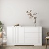 47.2" Sideboard Buffet Cabinet With Storage, 3 Drawers And 1 Double Doors Cabinet, Large Coffee Bar Table, Accent Sideboard For Kitchen - 2 of 4