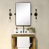 TEHOME Woodvale Rectangular Metal Framed Wall Mounted Bathroom Vanity Mirror - 4 of 4