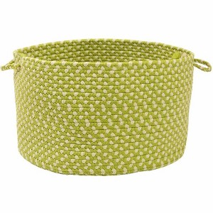 Colonial Mills Montego - Lime Twist 18"x18"x12"  100% Polypropylene Round - 1 of 2